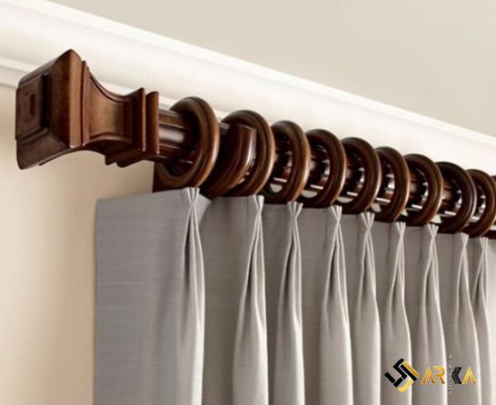 استحکام بالای چوب پرده طلایی