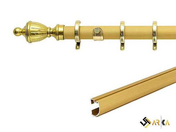 نصب آسان ریل پرده طلایی